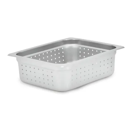 Bandeja de Acero Inoxidable Perforada Half x 4 Pulgadas MASTER CHEF HP4