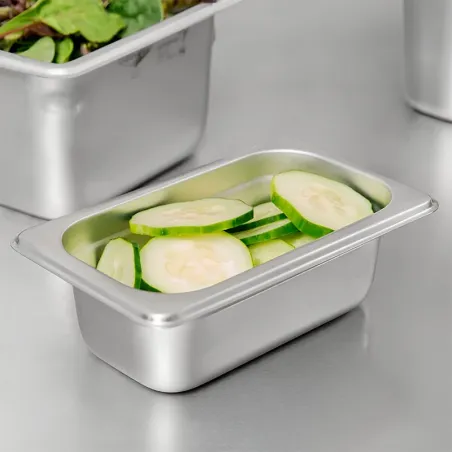 Bandeja de Acero Inoxidable de 1/9 x 2-1/2 Pulgadas MASTER CHEF N2
