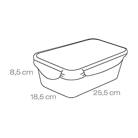 Contenedor Rectangular de Polipropileno de 2.5 Litros TESCOMA 892068