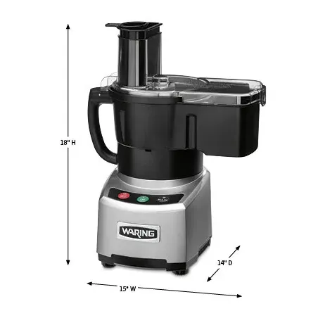 Procesador para alimentos 4 cuartos alimentacion continua 110V WARING WFP16SCD