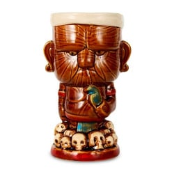 Vaso Tiki de Ceramica 490 ml - Estilo Tribal / Calaveras MASTER CHEF TIKI0075
