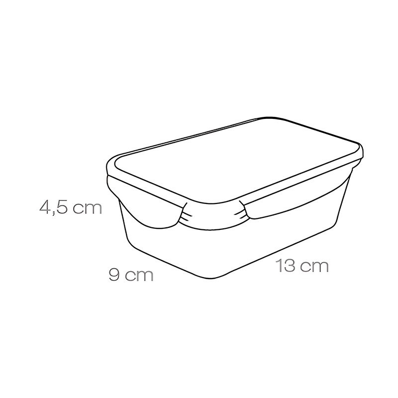 Contenedor Rectangular de Polipropileno de 0.2 Litros TESCOMA 892060