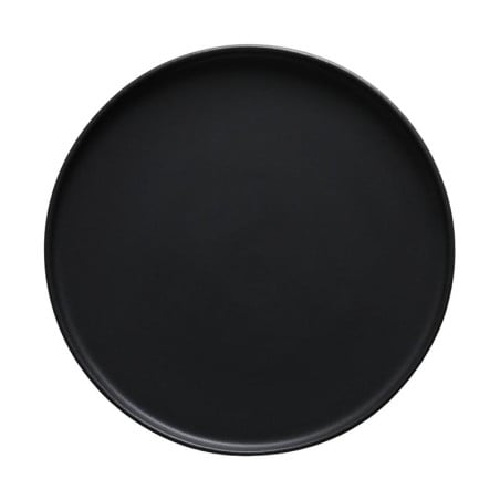 Plato Pluto elegante esmalte reactivo 27.9 cm de porcelana Negra CORONA PA1941992812