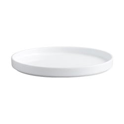Plato plano redondo diseno rustico color Blanco de 27.9 cm CORONA PA1101992812