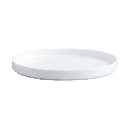 Plato plano redondo diseno rustico color Blanco de 27.9 cm CORONA PA1101992812