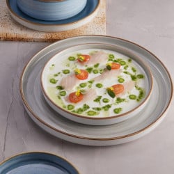 Plato Artisan estilo rustico Elegante color gris espiral 20.4 cm CORONA PA1607992012 2
