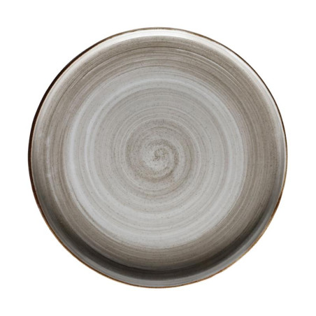 Plato Artisan estilo rustico Elegante color gris espiral 20.4 cm CORONA PA1607992012