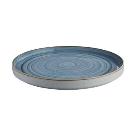plato Artisan estilo rustico Elegante de color azul espiral 20.4 cm CORONA PA1604992012