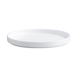 Plato plano estilo rustico de alta gama blanco 15.7 cm CORONA PA1101991512