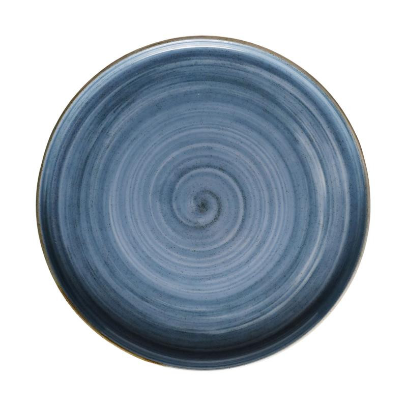 Plato Artisan estilo rustico moderno azul espiral 15.7 cm CORONA PA1604991512