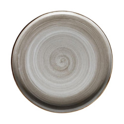 Plato Artisan estilo rustico moderno gris espiral 15.7 cm CORONA PA1607991512 2