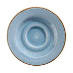 Plato Artisan para cafe estilo moderno espiral azul 16.3 cm CORONA PA1604900324