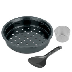 Olla Arrocera Antiadherente con Vaponera de 10 Tazas de Color Negro BLACK DECKER RC620B 2