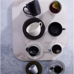 Plato Orion reactivo gris para cafe estilo sofisticado y moderno de 16 cm CORONA PP1940900324 2