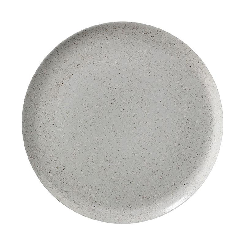 Plato Coupe Moon gris acabado reactivo estilo refinado 23.6 cm CORONA PA1944712324