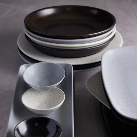Bowl Pluto reactivo negro estilo moderno sofisticado 1195 ml CORONA PA1941837512