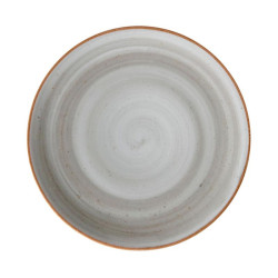 Plato plano coupe Artisan gris acabado de lujo 17.7 cm CORONA PA1607711724