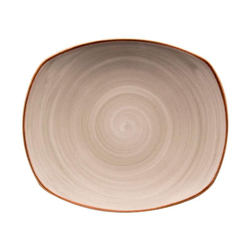 Plato plano Artisan gris elaborado exclusivo de lujo 29.6 cm CORONA PP1607722912