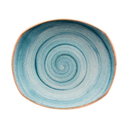 Plato plano Artisan azul elaborado exclusivo de lujo 29.6 cm CORONA PP1604722912