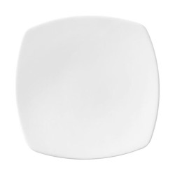 Plato plano Actualite cuadrado blanco acabado exclusivo 17.6 cm CORONA PA1101911524
