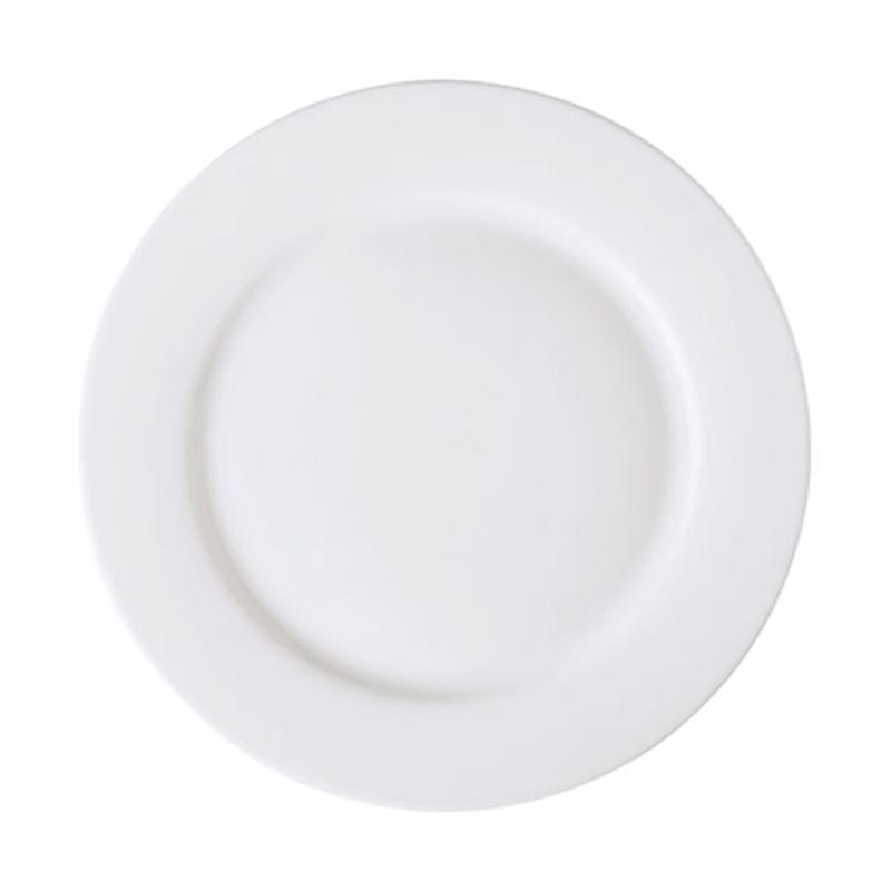 Plato plano Actualite redondo blanco estilo minimalista 16.2 cm CORONA PA1101901424