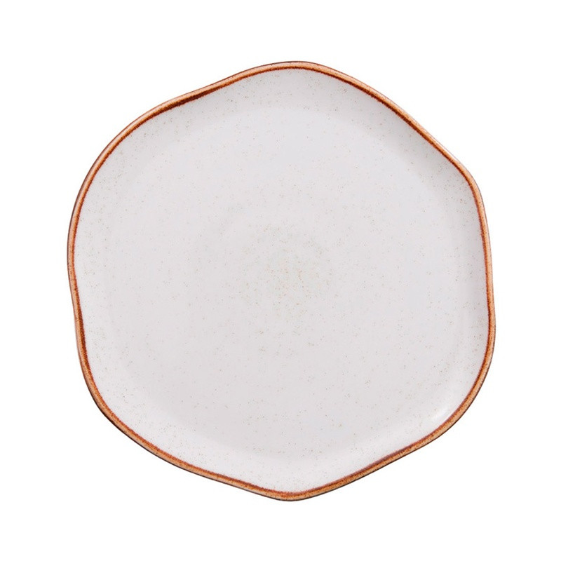 Plato pando ancestral Artisan beige estilo sofisticado 16.3 cm CORONA PA1605891512