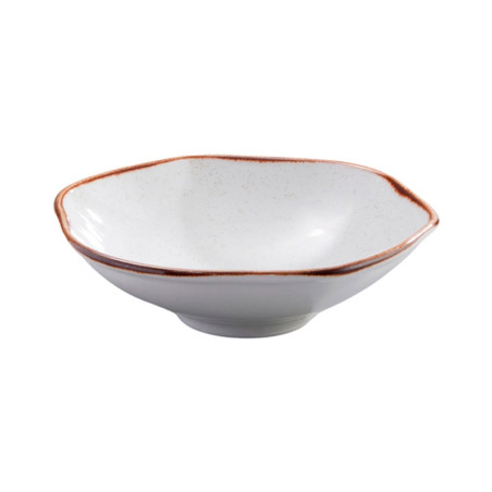 Bowl ancestral Artisan beige borde dorado irregular 438.5 ml CORONA PA1605893212