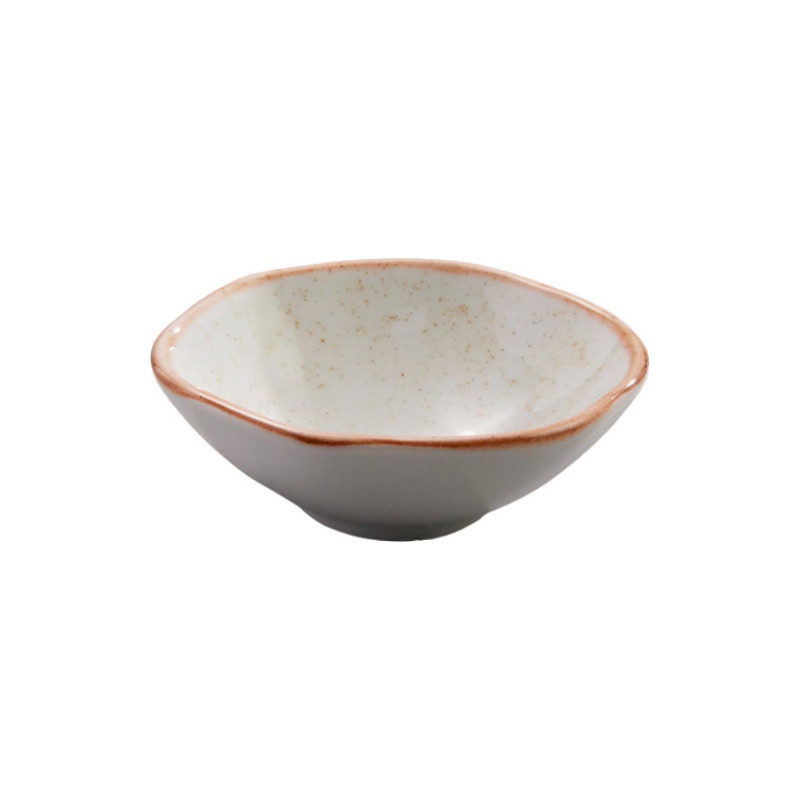 Salsera artisan beige borde irregular dorado 82.1 ml CORONA PA1605897312