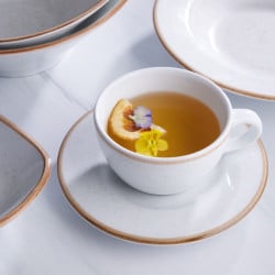 Plato Te Artisan beige borde dorado 16.3 cm CORONA PA1605900324 2
