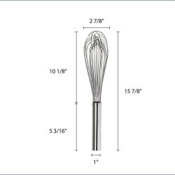 Batidor Globo Piano de 16 Pulgadas THUNDER SLWPP116 2