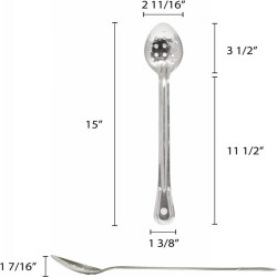 Cuchara Perforada de Acero Inoxidable para Guisar de 15 Pulgadas THUNDER SLSBA313 2