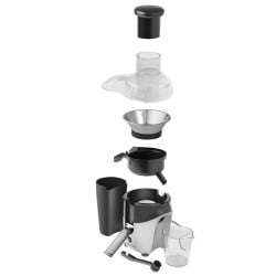 Extractor de Jugos de 300 Mililitros Plateado 500W BLACK DECKER JMBD3181 2