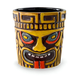 Vaso Tiki de Ceramica Romulus 490 ml - Diseno Tribal MASTER CHEF TIKI0068