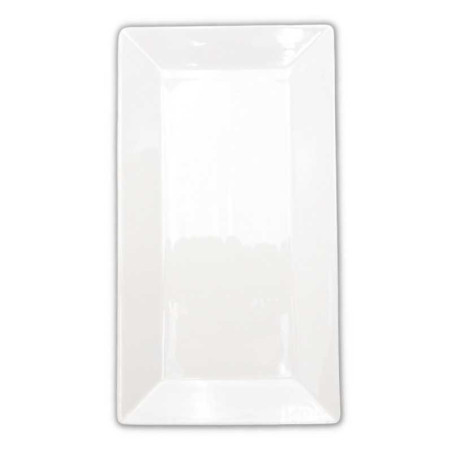 Plato Rectangular de Ceramica de Borde Delgado de 23.5 x 15 Centimetros TIPS CT759