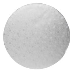 Base Redonda Lisa de 40 Centimetros de Color Plateada TIPS DGD077S