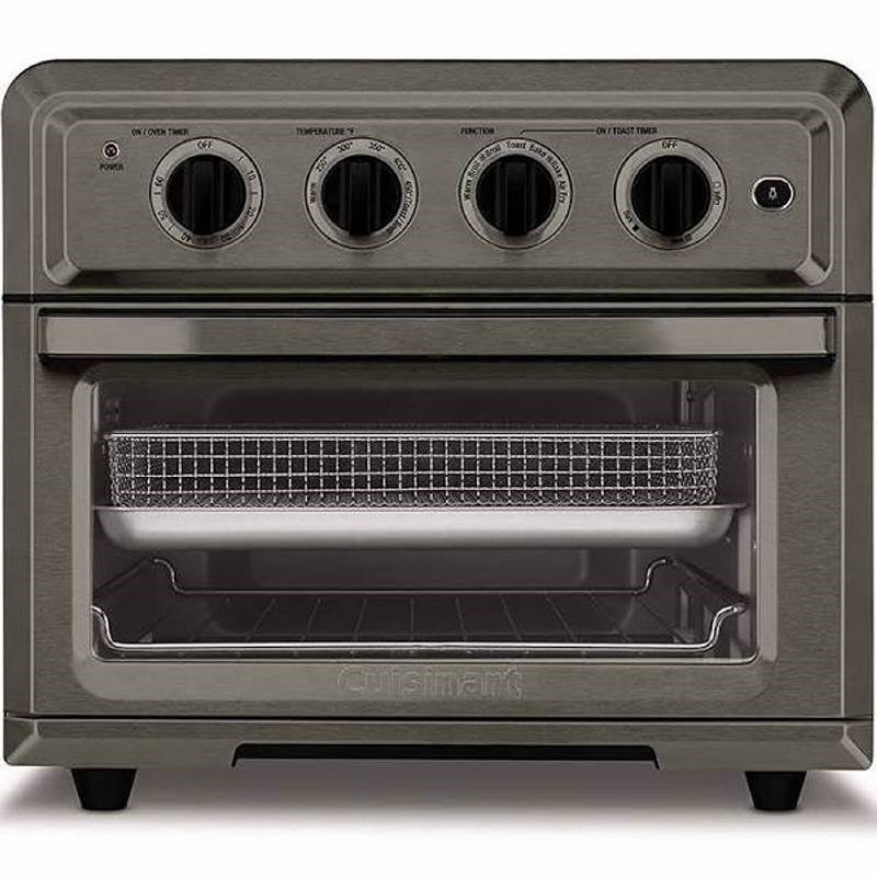 Horno Tostador y Freidora de Aire de Acero Inoxidable Mate CUISINART TOA-60BKS