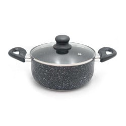 Olla con Agarradera con Tapa de Vidrio de 20 Centimetros TIPS WZG-015-1