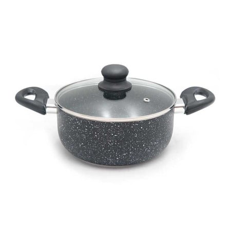 Olla con Agarradera con Tapa de Vidrio de 20 Centimetros TIPS WZG-015-1