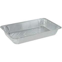 Bandeja de Aluminio Desechable de 53 x 32 x 8 Centimetros, Paquete de 50 Unidades TIPS AFT01-09