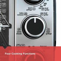 Horno Tostador de 6 Rebanadas Plateado BLACK DECKER TO1950SBD 2