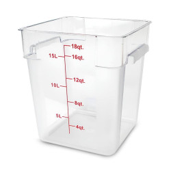 Contenedor Cuadrado de Policarbonato de 18 Litros THUNDER PLSFT018PC