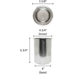 Olla para Bano Maria en Acero Inoxidable sin Tapa de 4.25 Quartos THUNDER SLBM004 2