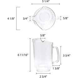 Pichel Policarbonato con 3 Picos de 32 Onzas THUNDER PLWP032CL 2