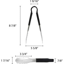 Pinza de Acero Inoxidable de 9 Pulgadas de Color Negro THUNDER SLTG810K 2