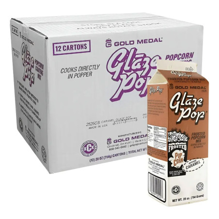 Glaze Pop Caramelo para Palomitas de Maiz Caja con 22.7 Kilogramos GOLD MEDAL 2533