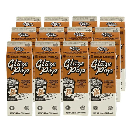 Glaze Pop Caramelo para Palomitas de Maiz Caja con 22.7 Kilogramos GOLD MEDAL 2533