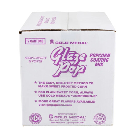 Glaze Pop Caramelo para Palomitas de Maiz Caja con 22.7 Kilogramos GOLD MEDAL 2533