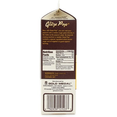 Glaze Pop Sabor a Chocolate, 26 Onzas GOLD MEDAL 2523