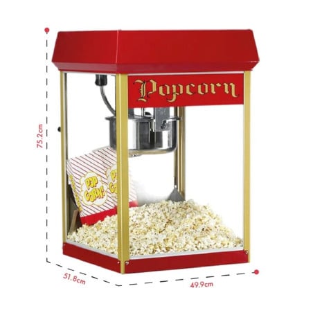 Maquina Para Popcorn 8 Oz. GOLD MEDAL 2408