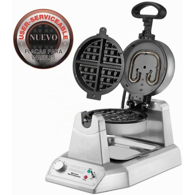 Waflera Giratoria de Acero Inoxidable 1200W / 110V WARING WW180X